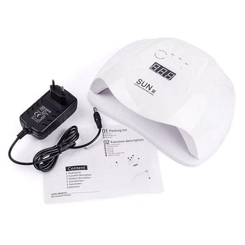 Професійна UV/LED лампа SUN X для манікюру і педикюру, 54 Вт.