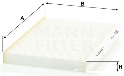 Фільтр салону MANN CU 2532
