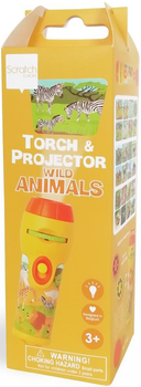 Latarka-projektor Scratch Torch and Projector Wild Animals XL Dzika przyroda 24 obrazy (5414561823285)