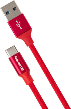 Kabel ColorWay USB-USB Type C 1 m Czerwony (4823094913010)