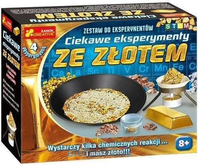 Zestaw do eksperymentów naukowych Ranok-Creative Ciekawe eksperymenty ze złotem (4823076139964)