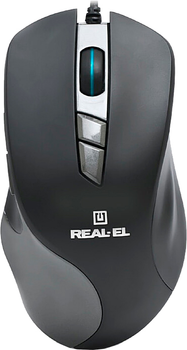 Миша Real-El RM-780 RGB USB Black/Grey (EL123200023)