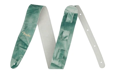 Ремінь гітарний FENDER STRAP TIE DYE LEATHER SAGE GREEN (233403)