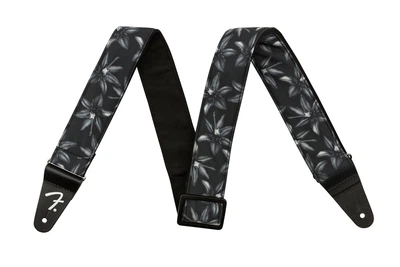 Ремінь гітарний FENDER STRAP 2" HAWAIIAN STRAPS BLACK FLORAL (236944)