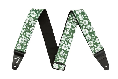Ремінь гітарний FENDER STRAP 2" HAWAIIAN STRAPS GREEN FLORAL (236946)