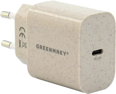 Мережевий зарядний пристрій Green MNKY ZB.CS.1 20W USB-C (4251772520050)