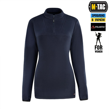 Тактична флісова кофта M-Tac кофта Delta Polartec Lady, розмір XL, колір Dark Navy Blue