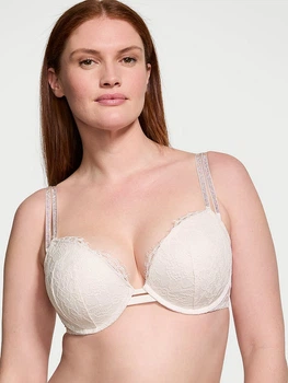 Бюстгальтер Victoria's Secret Very Sexy Double Shine Strap Push-Up Bra 34A Білий (26815654)