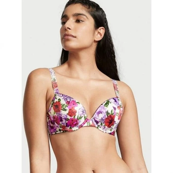 Бюстгальтер Victoria Secret Very Sexy Satin Shine Strap Push Up 32B Квітковий (26377557)