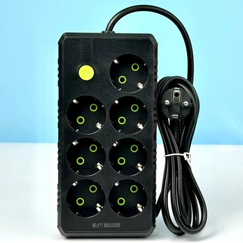 Удлинитель сетевой переноска 6м на 7 розеток UA Power F17 Черный 63269