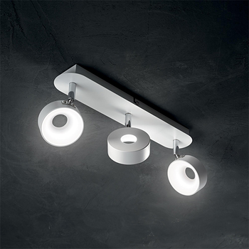 Светильник спотовый Oby 196701 Ideal Lux серый, хром / белый
