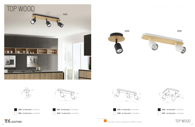 Светильник спотовый Top Wood 3296 TK-Lighting бежевый, белый, дерево