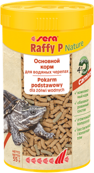 sera Raffy P Nature сухий корм для водяних черепах, палички, 55 г