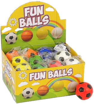 Pakowanie zabawek antystresowych Adar Fun Balls Piłka 6 cm 24 szt (5901271465503)