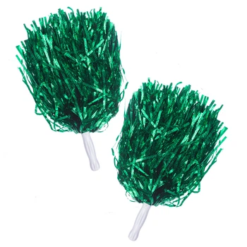 Помпоны для черлидинга и танцев зеленые SP-Sport Pom-Poms 4876 комплектация 2шт Green
