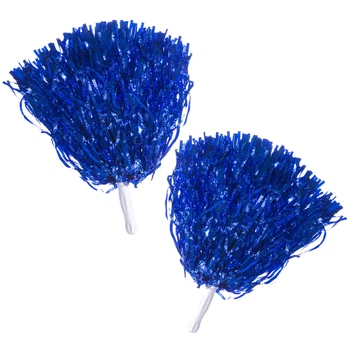 Помпоны для черлидинга и танцев синие SP-Sport Pom-Poms 4876 комплектация 2шт Blue