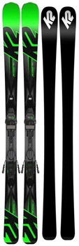 Лижі гірські (комплект) K2 IKONIC 80+M3 11 TCX LIGHT 170см Black/green (10B0007.140.1+10B1006.140.1)