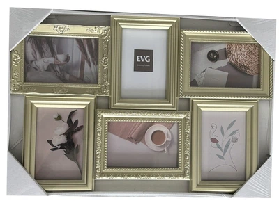 Фоторамка-колаж EVG Inno ZB-6-3753-1 SILVER COLLAGE 6 на 6 фото 10×15 см сірий