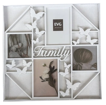 Фоторамка-колаж EVG Inno ZB-4-3636 WHITE COLLAGE 4 на 4 фото 10×10. 10×15 см білий