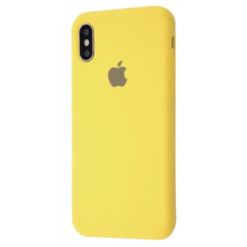 Чехол силиконовый Premium Silicone Case Full для Apple iPhone X/Xs yellow