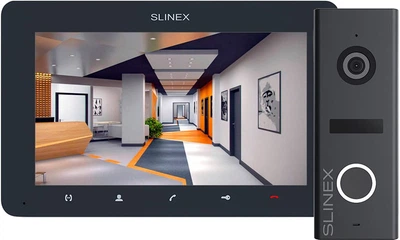 Комплект видеодомофона Slinex SM-07MN Grey + ML-17HR Graphite