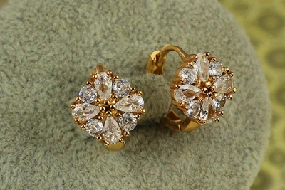 Серьги Xuping Jewelry Событие 1,5 см золотистые