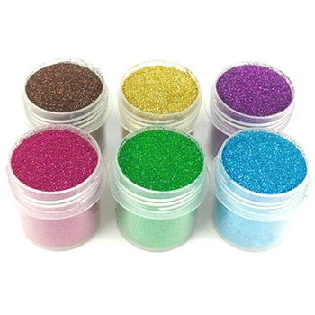 Набор глиттера для бодиарта Fresh Tattoo №2 Большой, 6 цветов по 12 мл (glitter-set-big-6x-2-RT)