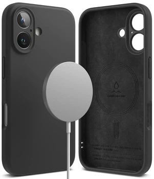 Чехол Ringke Silicone Magnetic для iPhone 16 Plus Black (SIMG919SE55)