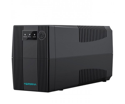 ДБЖ Marsriva MR-UF800, 800ВА/480Вт, Line-Interactive, LED version, 2хSchuko, 1*12V/9Ah