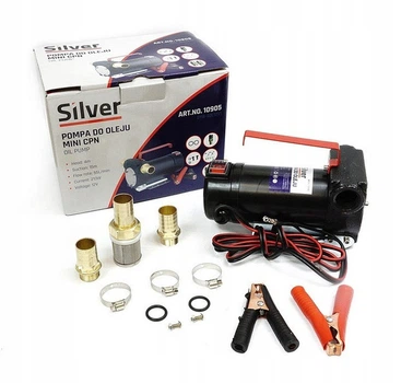 Насос для перекачування дизельного палива та масел 12V 55л/хв Silver S10905