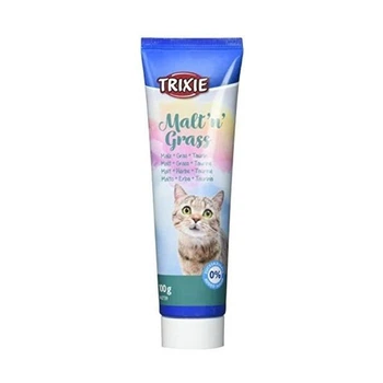 Паста для виведення шерсті для котів Trixie Malt & Grass (з солодом, травою та таурином) (100г)