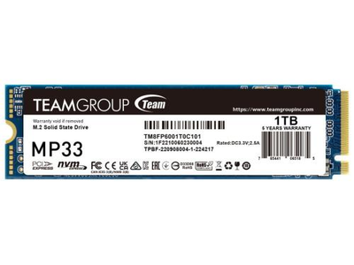 SSD накопитель Team mp33 1Tb pci-e 3.0 x4 m.2 2280 3d tlc (tm8fp6001t0c101)