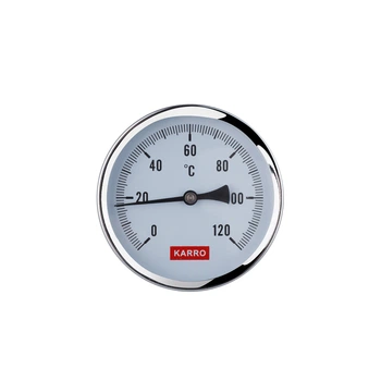 Термометр Karro 1/2" 80 мм 120°С KR-1039