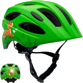 Kask dla dzieci Crazy Safety Cute 54-58 cm Zielony (0727040593636)