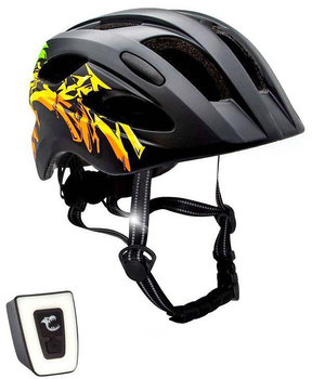 Kask dla dzieci Crazy Safety Grafitti 54-58 cm Czarny (0727040593582)