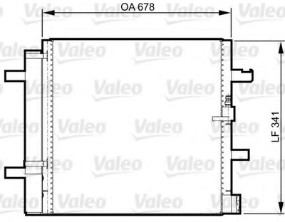 Конденсатор кондиціонера AUDI A4 вир-во VALEO Valeo (814370)