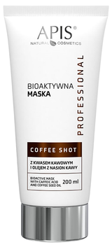 Zestaw do pielęgnacji twarzy Apis Coffee Shot Maska z kwasem kawowym 200 ml + Krem przeciwstarzeniowy kawowy 100 ml (5901810051518)