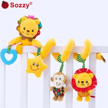 Развивающая игрушка спираль SOZZY Лев на кроватку/коляску подвеска
