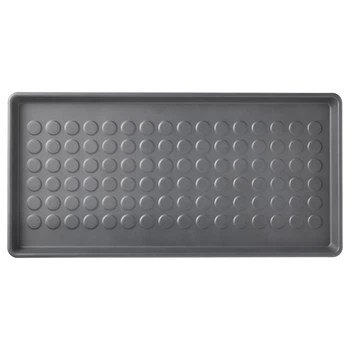IKEA BAGGMUCK Килимок для взуття, для дому / для вулиці / сірий 603.297.11