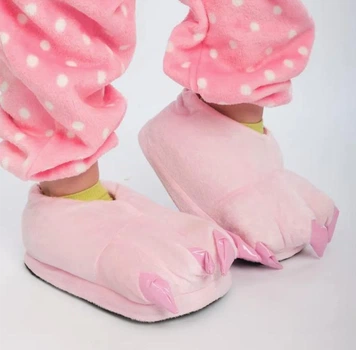 Тапочки-кигуруми Когти Лапы Монстра Для Мальчика My Kigu Домашние Мягкие Плюшевые Розовый 25-33 (M13042)