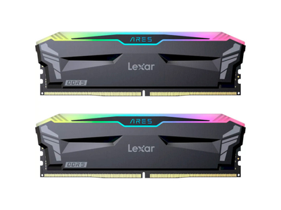 Пам'ять для настільних комп'ютерів Lexar 32 GB DDR5 6400 MHz Ares RGB (LD5EU016G-R6400GDLA)