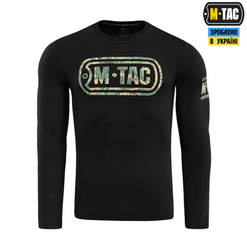 Футболка довгий рукав M-Tac Logo Black 3XL 80067002-3XL