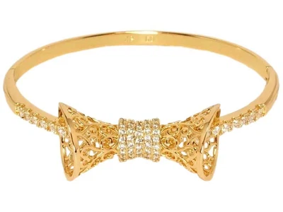 Браслет XUPING Позолота 18K "Ажурний бантик" ø 6,5см (018541)
