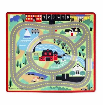 Напольный игровой коврик с машинками Городская дорога 110х120 см Melissa&Doug MD19400