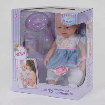 Интерактивный пупс WarmBaby 42 см с аксессуарами музыкальный WZJ 030-530