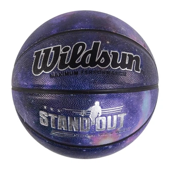 Баскетбольный мяч №7 Minsa Wildsun PU фиолетовый С 50180