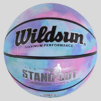 Баскетбольный мяч №7 Minsa Wildsun PU голубой С 50178