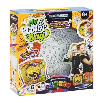 Набор для раскрашивания сумки мини Danko Toys My Color Bag Коты укр mCOB-01-01U