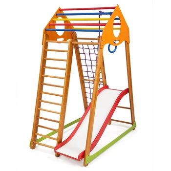Дитячий спортивний куточок для дому "BambinoWood Plus 1" SportBaby