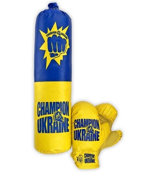Боксерский набор Danko Toys Украина средний груша 48х20 и перчатки от 6 лет M-UA